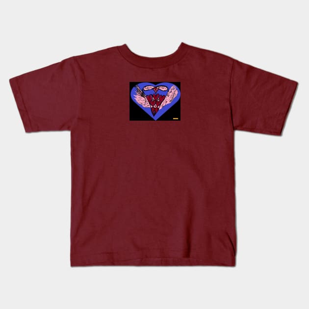 Angel Hearts. Kids T-Shirt by sunandlion17